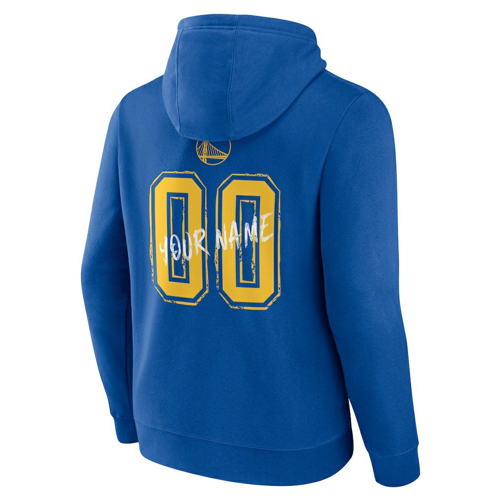 NBA - Golden State Warriors Hustle Custom Pullover Hoodie - Royal