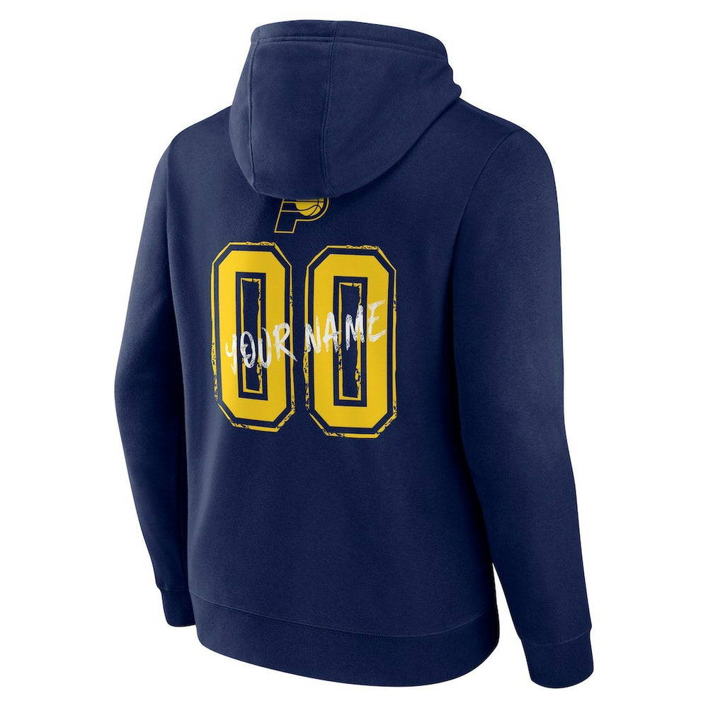 NBA - Indiana Pacers Hustle Custom Pullover Hoodie - Navy