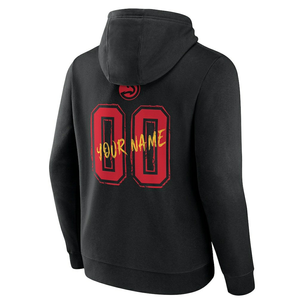 NBA - Atlanta Hawks Hustle Custom Pullover Hoodie - Black