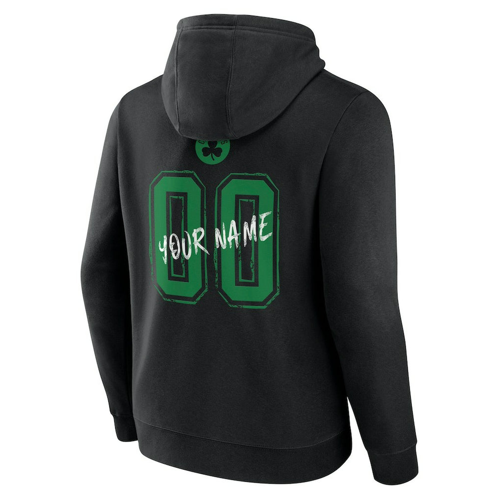 NBA - Boston Celtics Hustle Custom Pullover Hoodie - Black