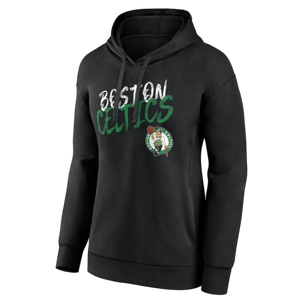 NBA - Boston Celtics Women's Hustle Custom Pullover Hoodie - Black