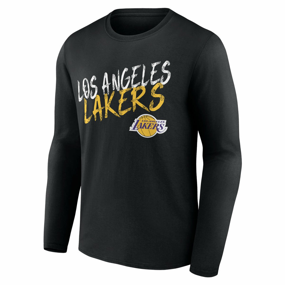 NBA - Los Angeles Lakers Hustle Custom Long Sleeve T-Shirt - Black