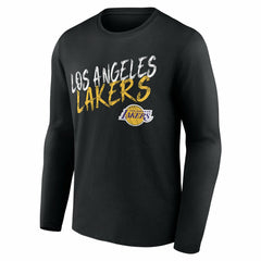 NBA - Los Angeles Lakers Hustle Custom Long Sleeve T-Shirt - Black