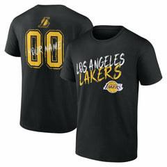 NBA - Los Angeles Lakers Hustle Custom T-Shirt - Black
