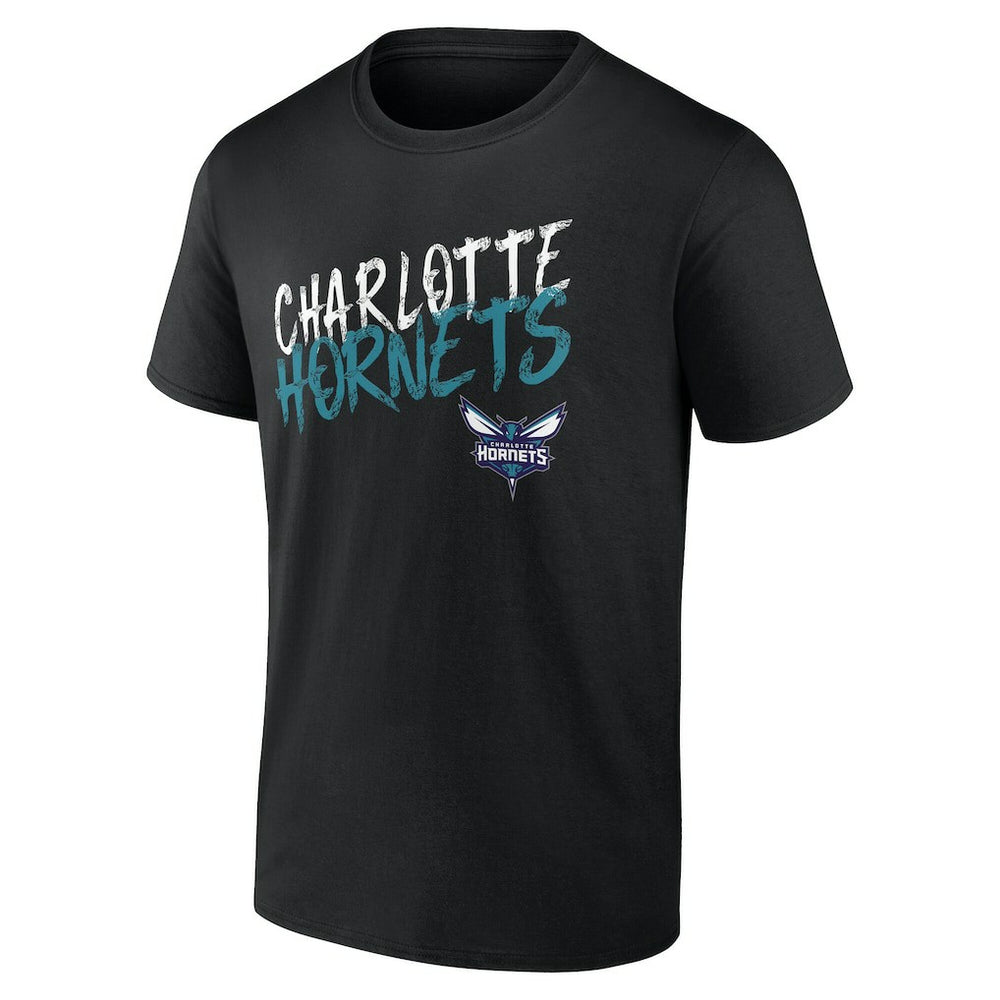 NBA - Charlotte Hornets Hustle Custom T-Shirt - Black