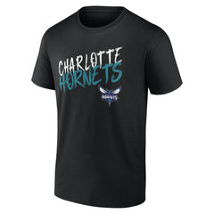 NBA - Charlotte Hornets Hustle Custom T-Shirt - Black