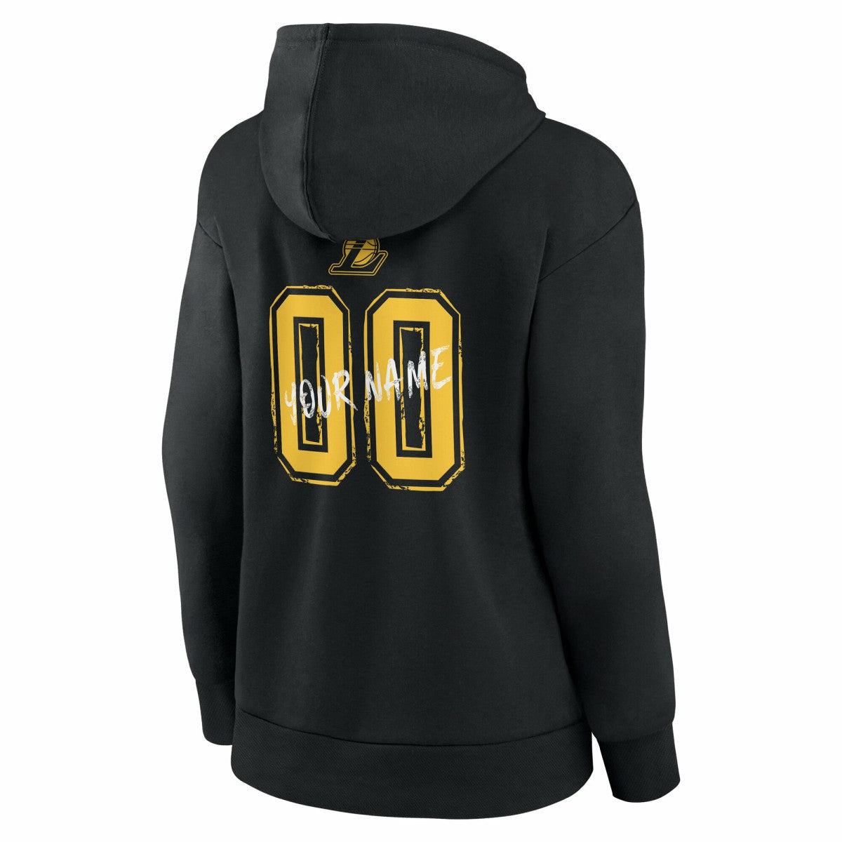 NBA - Los Angeles Lakers Women's Hustle Custom Pullover Hoodie - Black