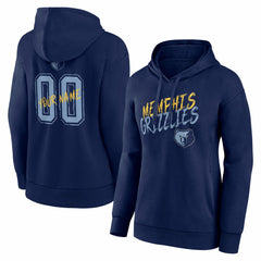 NBA - Memphis Grizzlies Women's Hustle Custom Pullover Hoodie - Navy