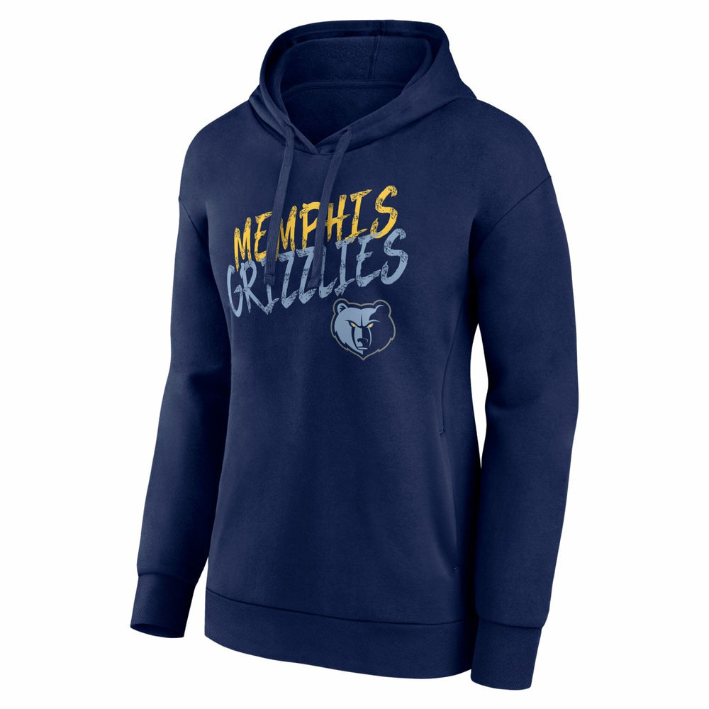 NBA - Memphis Grizzlies Women's Hustle Custom Pullover Hoodie - Navy