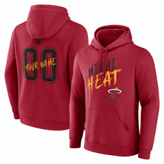 NBA - Miami Heat Hustle Custom Pullover Hoodie - Red