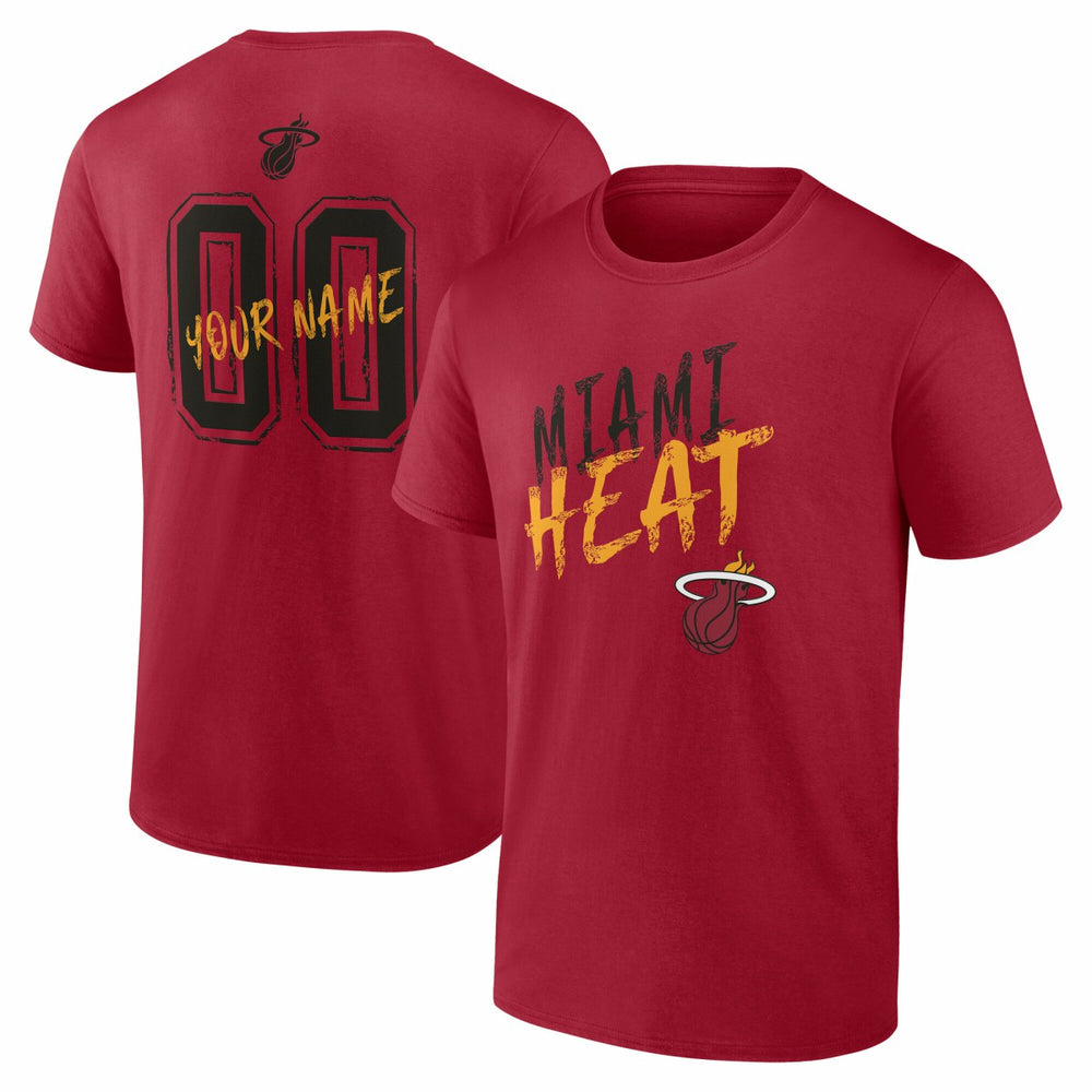 NBA - Miami Heat Hustle Custom T-Shirt - Red