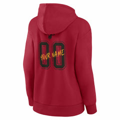 NBA - Miami Heat Women's Hustle Custom Pullover Hoodie - Red