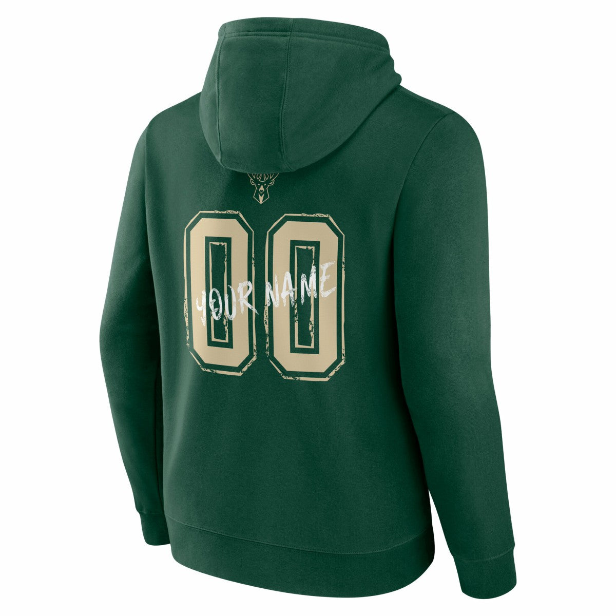 NBA - Milwaukee Bucks Hustle Custom Pullover Hoodie - Hunter Green