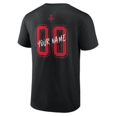 NBA - Houston Rockets Hustle Custom T-Shirt - Black