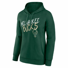 NBA - Milwaukee Bucks Women's Hustle Custom Pullover Hoodie - Hunter Green