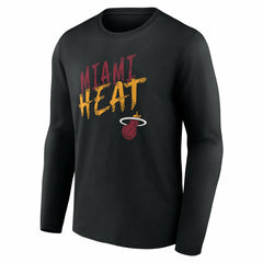 NBA - Miami Heat Hustle Custom Long Sleeve T-Shirt - Black
