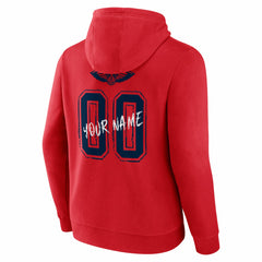 NBA - New Orleans Pelicans Hustle Custom Pullover Hoodie - Red