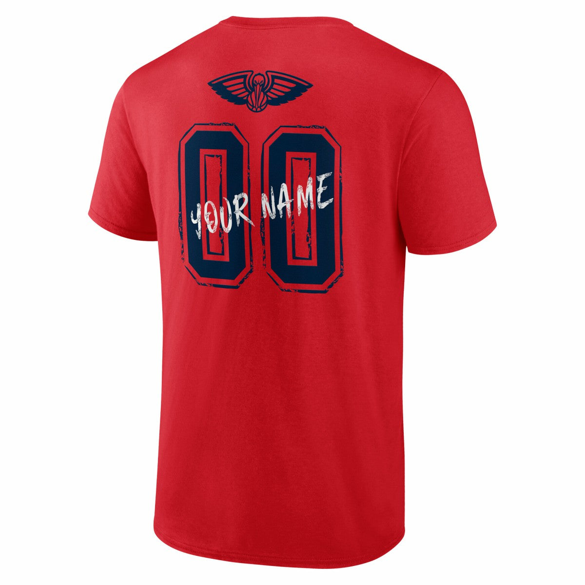 NBA - New Orleans Pelicans Hustle Custom T-Shirt - Red