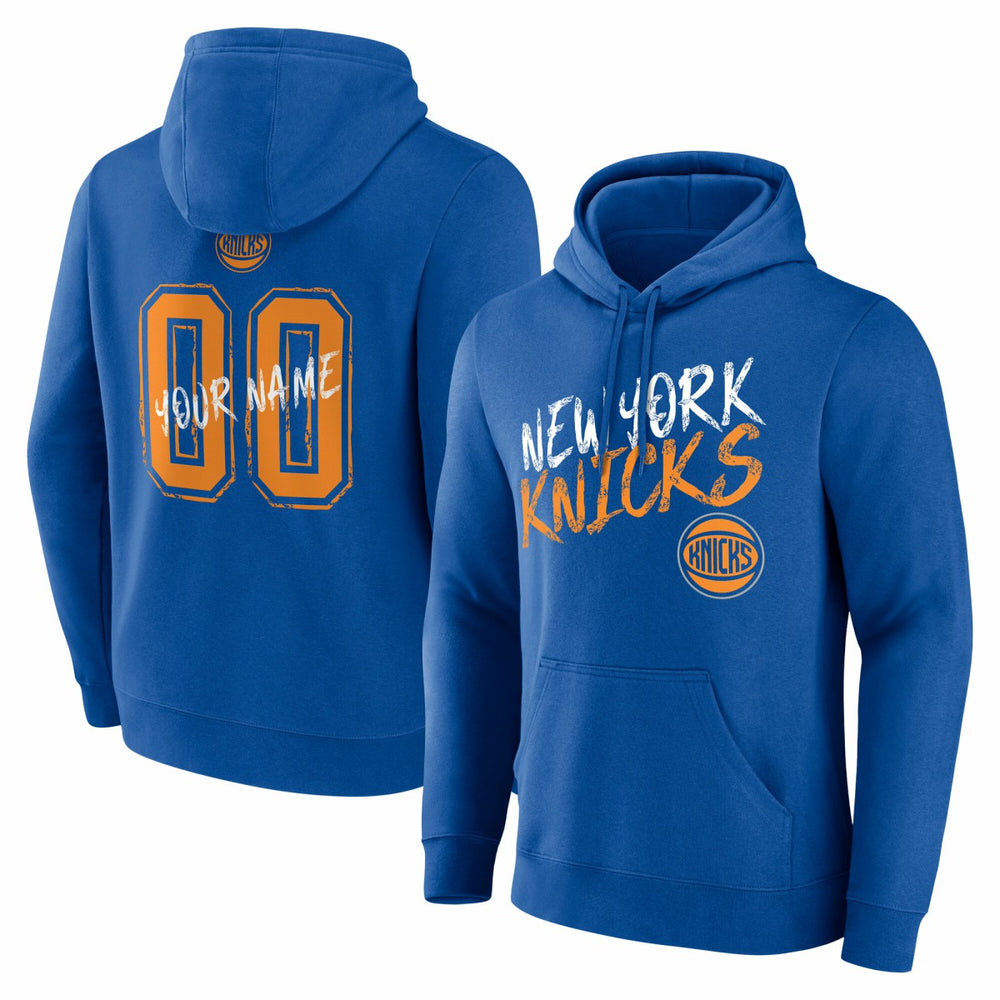 NBA - New York Knicks Hustle Custom Pullover Hoodie - Blue