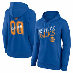 NBA - New York Knicks Women's Hustle Custom Pullover Hoodie - Blue