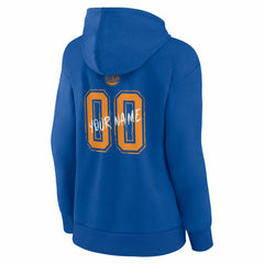 NBA - New York Knicks Women's Hustle Custom Pullover Hoodie - Blue