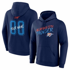 NBA - Oklahoma City Thunder Hustle Custom Pullover Hoodie - Navy