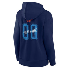 NBA - Oklahoma City Thunder Women's Hustle Custom Pullover Hoodie - Navy