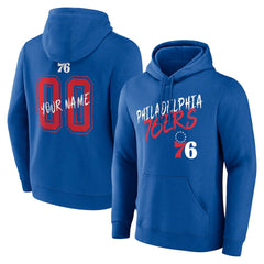 NBA - Philadelphia 76ers Hustle Custom Pullover Hoodie - Royal