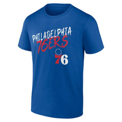 NBA - Philadelphia 76ers Hustle Custom T-Shirt - Royal