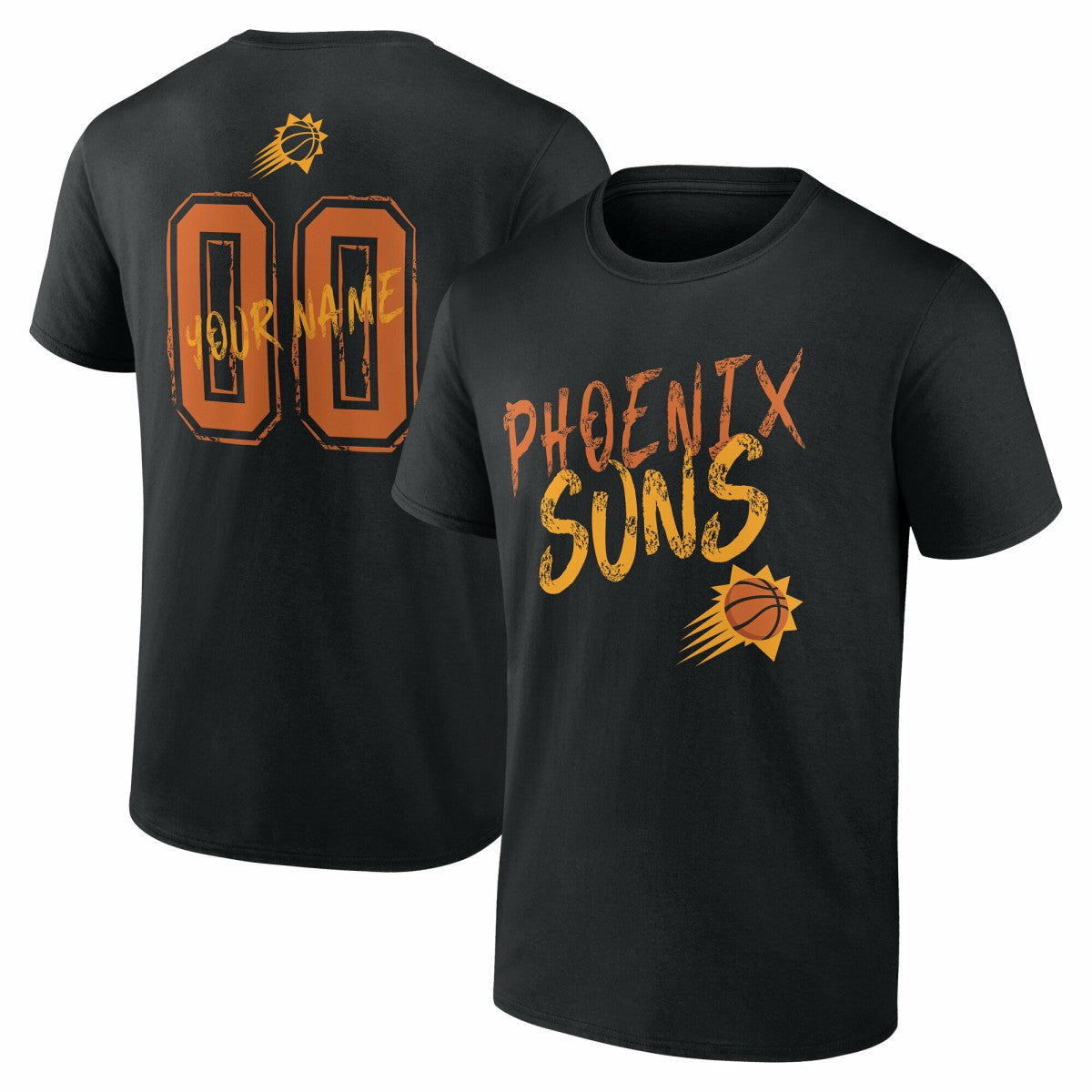 NBA - Phoenix Suns Hustle Custom T-Shirt - Black