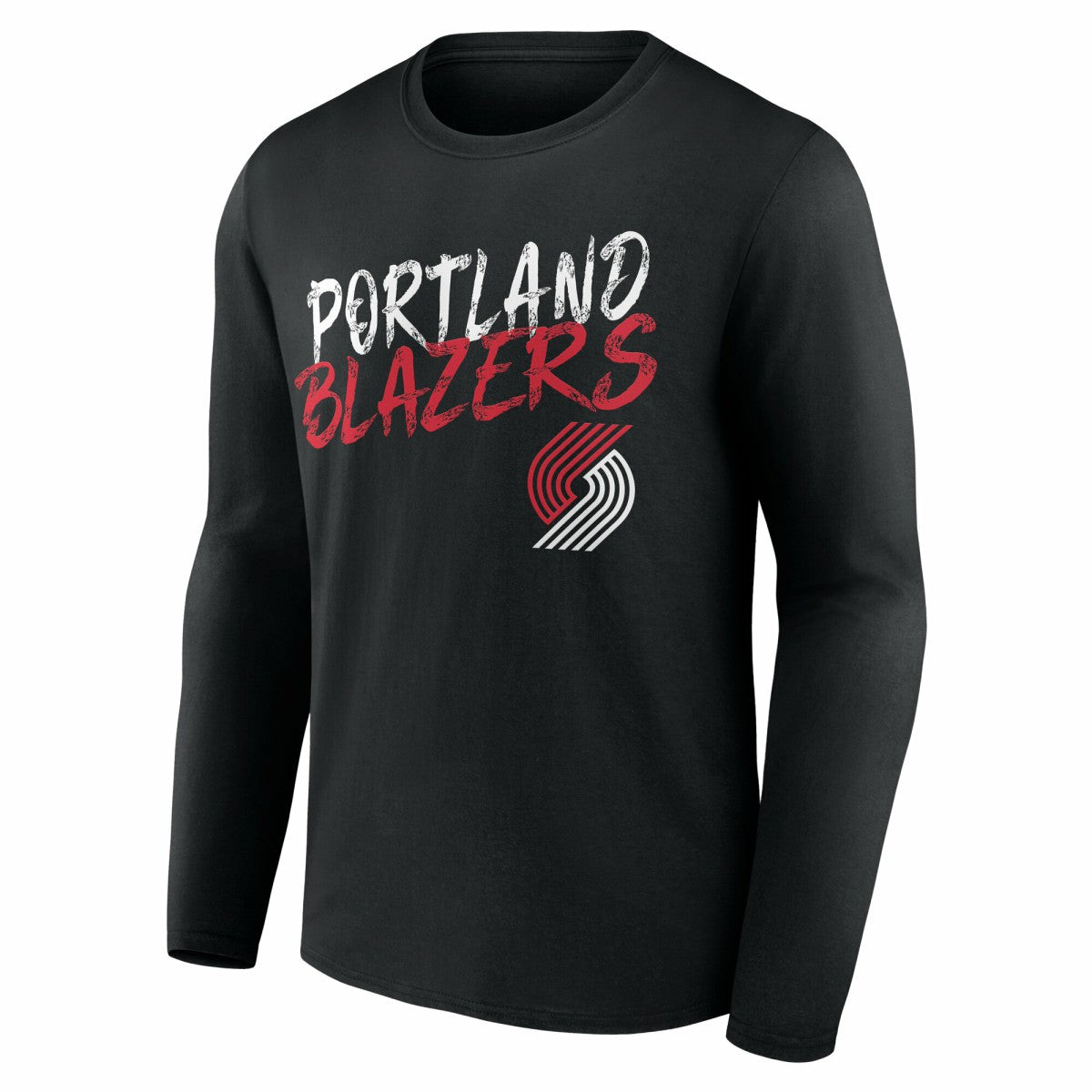 NBA - Portland Trail Blazers Hustle Custom Long Sleeve T-Shirt - Black