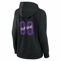 NBA - Sacramento Kings Women's Hustle Custom Pullover Hoodie - Black