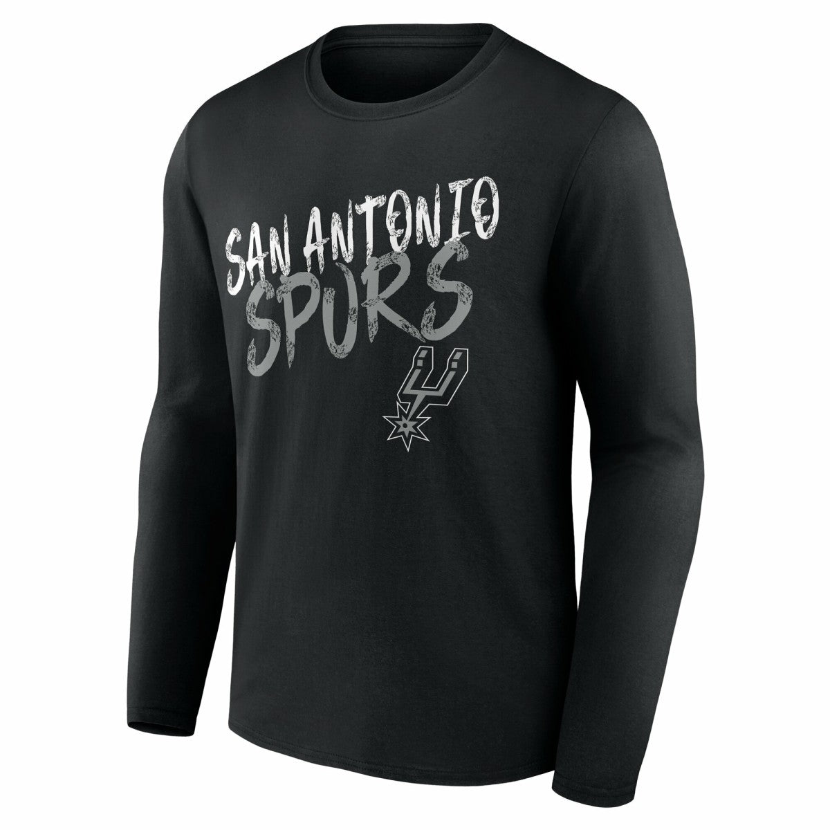NBA - San Antonio Spurs Hustle Custom Long Sleeve T-Shirt - Black