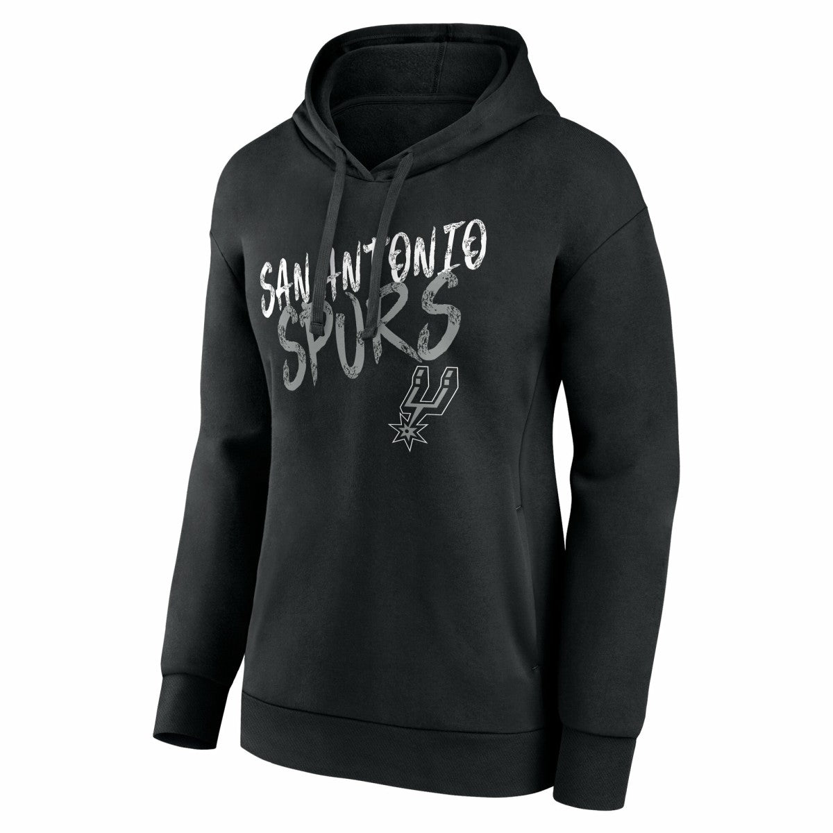 NBA - San Antonio Spurs Women's Hustle Custom Pullover Hoodie - Black