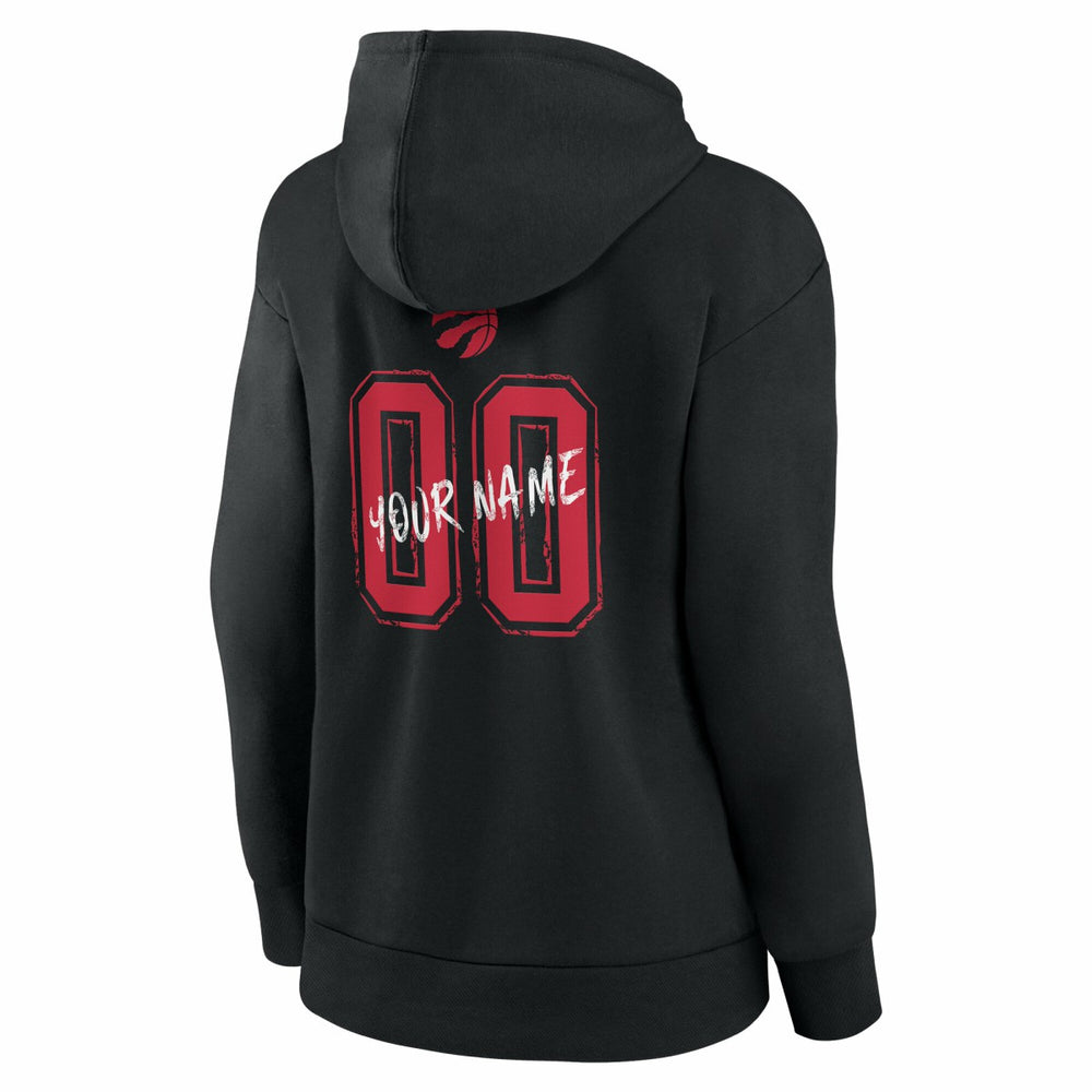 NBA - Toronto Raptors Women's Hustle Custom Pullover Hoodie - Black