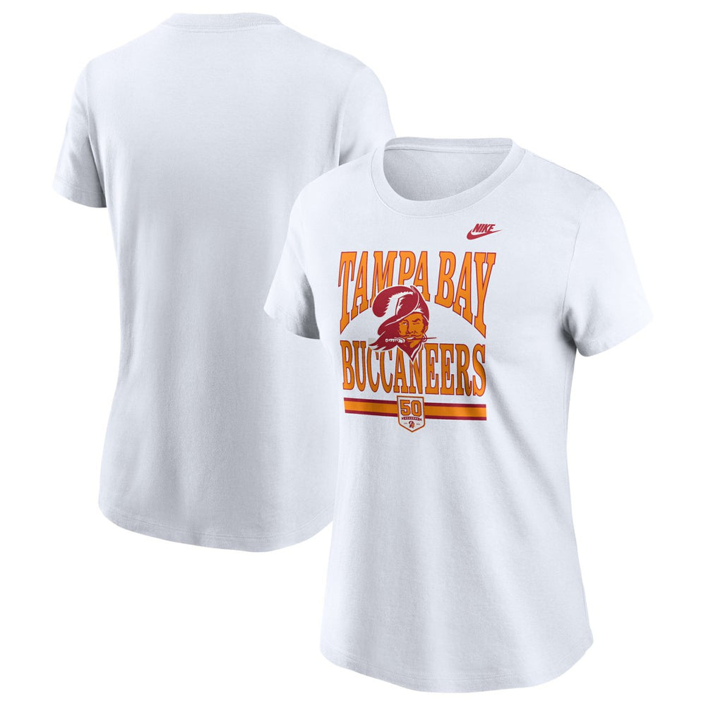 Tampa Bay Buccaneers Women's 50th Season T-Shirt White - Nike