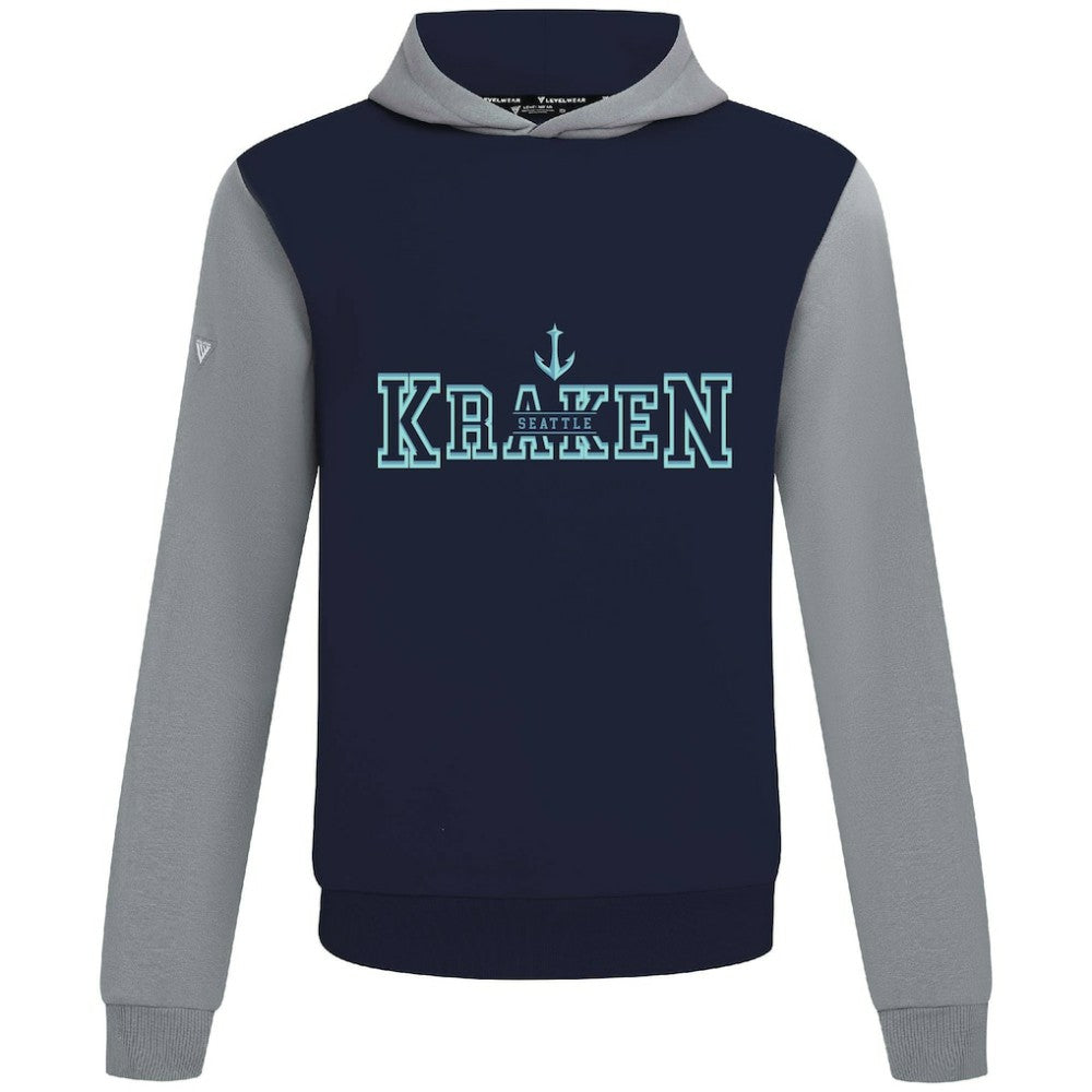 Seattle Kraken Levelwear Ultimate Journey Pullover Hoodie Deep Sea Blue/Gray
