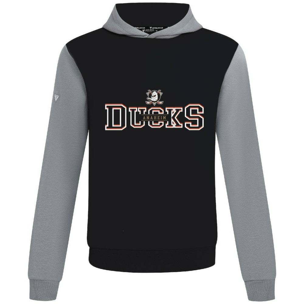 Anaheim Ducks - Levelwear Ultimate Journey Pullover Hoodie Black/Gray