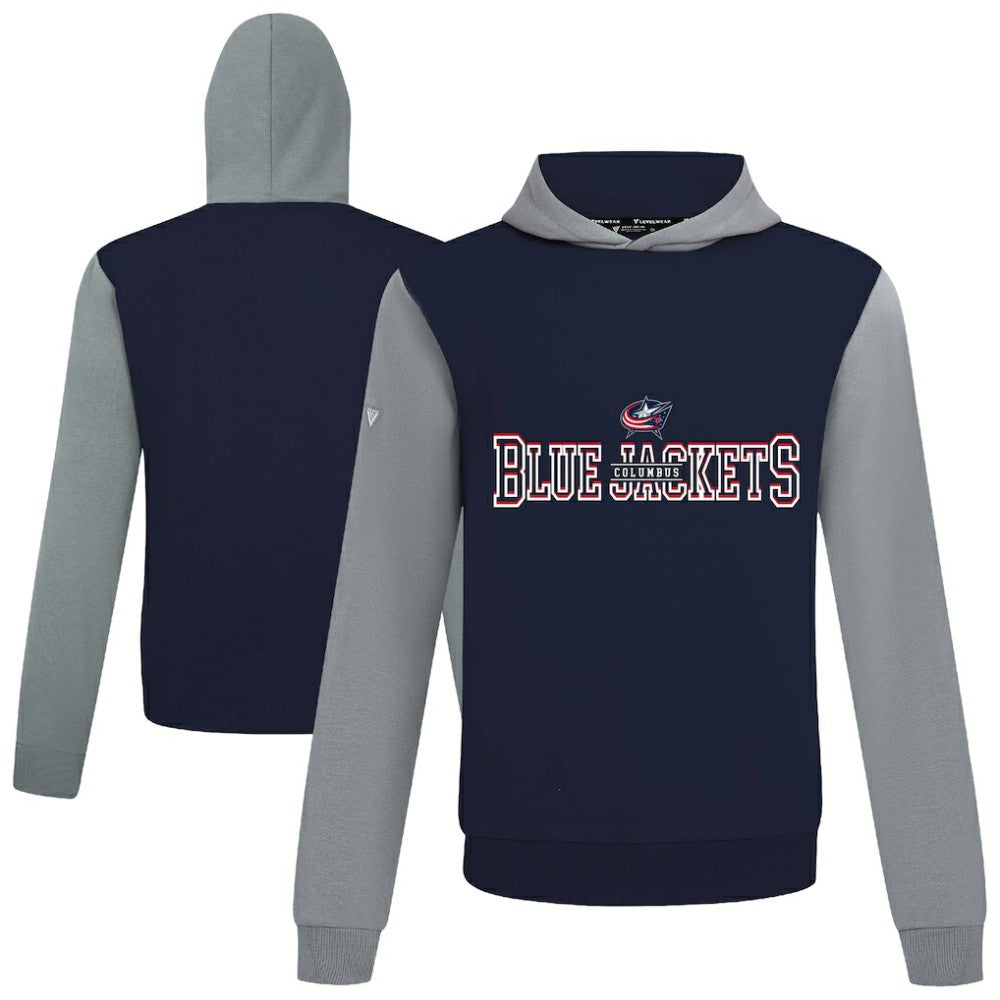 Columbus Blue Jackets - Levelwear Ultimate Journey Pullover Hoodie Navy/Gray
