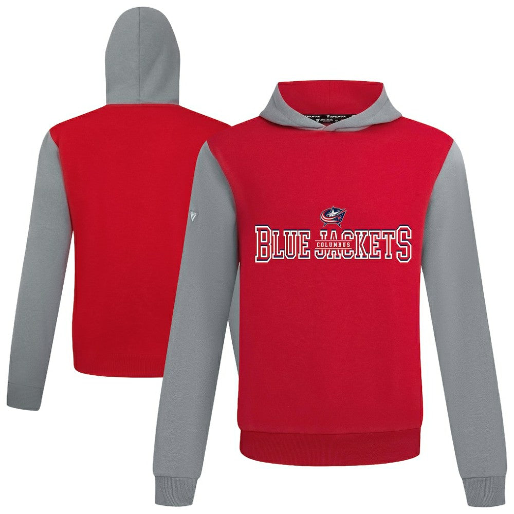 Columbus Blue Jackets - Levelwear Ultimate Journey Pullover Hoodie Red/Gray