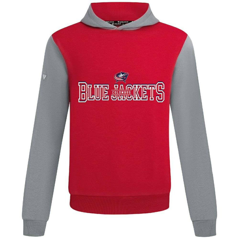 Columbus Blue Jackets - Levelwear Ultimate Journey Pullover Hoodie Red/Gray