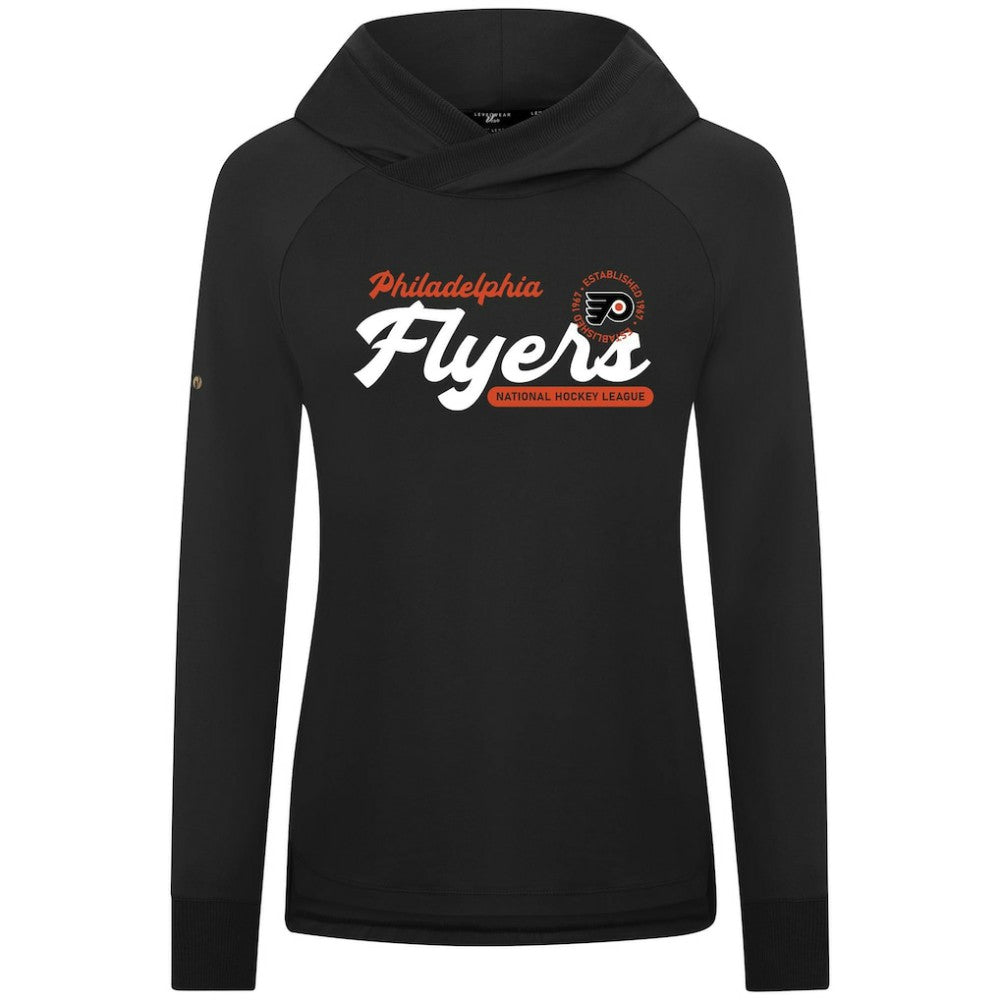 Philadelphia Flyers - Levelwear Women's Slender Monument Raglan Pullover Hoodie Black