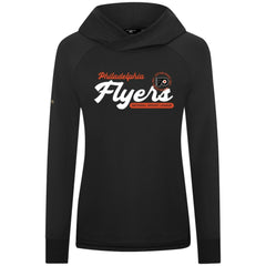 Philadelphia Flyers - Levelwear Women's Slender Monument Raglan Pullover Hoodie Black