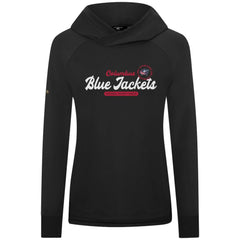 Columbus Blue Jackets - Levelwear Women's Slender Monument Raglan Pullover Hoodie Black