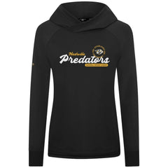 Nashville Predators - Levelwear Women's Slender Monument Raglan Pullover Hoodie Black
