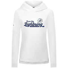Tampa Bay Lightning - Levelwear Women's Slender Monument Raglan Pullover Hoodie White