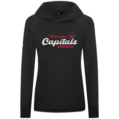 Washington Capitals Levelwear Women's Slender Monument Raglan Pullover Hoodie Black