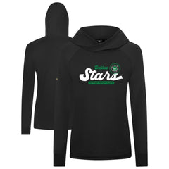 Dallas Stars - Levelwear Women's Slender Monument Raglan Pullover Hoodie Black