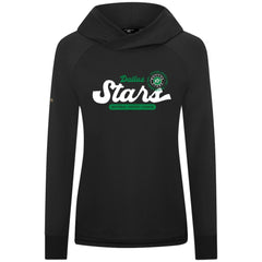 Dallas Stars - Levelwear Women's Slender Monument Raglan Pullover Hoodie Black