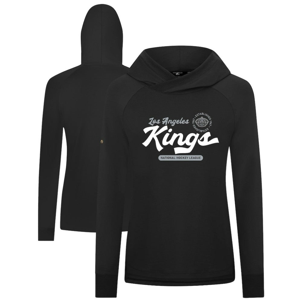 Los Angeles Kings - Levelwear Women's Slender Monument Raglan Pullover Hoodie Black